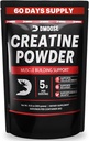 DMoose Creatine Monohydraatti Powder - Creatine Powder for Muscle Gain & Recovery Supplement - 300g per Serv (5g) 2 Scoops - 60 Tarjoilut
