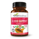 Kasviperäisten Goodness Papayan Leaf Blood Support Kapselit - Tekn. & Luu Karpea terveys, Immuniteetti tuki & Blood Cleanse - 60/450 mg kasviskapselit (1 pullo)