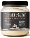 Truheight Growth Protein Shake (Vanilla Ice Cream Flavor, Whey) Kasvu & Development Protein Powder for Kids & Teens - Paino Gain Drinks - Additoinut lastenlääkärit, Picky Eater Vitamiini, ikä 4+