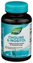 Nature's Way Choline & Inositoli, tukee aivojen terveyttä ja soluenergiaa*, 500 mg koliinia & 500 mg inositolia per 2-kapseli, gluteeniton, 100 kapselia (Packaging May Vary)