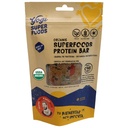 Yogi Super Foods Maca Protein Bars Cacao for Healthy Energy - Raaka, Vegan, Gluteeniton, Matala Glycemic Superfood Välipala Ruoka Bars kasviproteiinia, kaakaojauhetta & Granola - 4 Bars