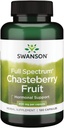 Swanson Chasteberry Fruit - Herbal Supplement Promoting Women's Health & Menopausal & Menstrual Support - Saattaa tukea Balance & Skin Health - (120 kapselia, 400 mg Each)