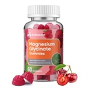 Magnesium Glycinate Gummies 400 mg, sokeriton magnesium Supplement w/Ashwagandha, Sinkki, Vegan Magnesium Glycinate täydennysosa aikuisille - 60 kirsikka Gummies