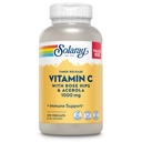 SOLARAY C-vitamiini 1000 mg: n aikareleasekapselit, joissa on Rose HIPS & Acerola Bioflavonoidit, kaksivaiheinen suuri imeytyminen ja koko päivän immuunitoimintojen tuki, 60 päivän takuu, 275 tarjoilua, 275 VegCaps