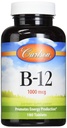 Carlson Labs B-12-SL, 1000 mikrog, 180 purutablettia