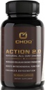 CHOQ Toiminta 2.0 Energia & Kiertoviljely tuki - Rhodiola Rosea, Beetroot & B12 täydentää - Typpioksidi Booster miesten ja naisten - Focus & Recovery - 90 kapselia