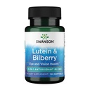 Swanson Standardized Lutein & Bilberry - Natural Supplement Promoting Eye Sight & Eye Health - Formula auttaa vähentämään silmien väsymys & kanta - (120 Softgels)