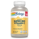Solaray Super Bio puskuroitu C-vitamiini 1000 mg, Kaksivaiheinen, ajoitettu vapauttaa C-vitamiinia Bioflavonoidit, Immuunituki täydentää - korkea imeytyminen, Vegan, 60 päivän takuu, 180 tarjoilua, 360 VegCaps 140