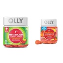 Olly Metabolia Gummy Rings, Apple Sider Viinietikka, B12-vitamiini, Kromi & Probiootti + Prebiootti Gummy, Ruoansulatuskanavan tuki ja Gut Health, 500 miljoonaa PMY, kuitu