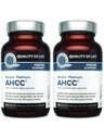 Elämän laatu AHCC Kinoko Platinum 750 mg ... Premium Immunosupport Supplement - pakkaus 2, 60 pulloa