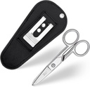 Multi Purpose Electrician Sakset Nahka Kanssa Pouch - Heavy Duty Ruostumaton teräs Electrical Shears Stripping Lovches, File & Scraper - Snips ovat oikea ja vasen käsikäyttöinen