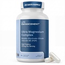 Life Enhancement Ultra Triple Magnesium Complex naisille ja miehille Glycinate, Malate, ja Citrate - Magnesium Supplement Enhance Sleep and Brain Function - Made in USA (90 kasvissyöjä kapselit)