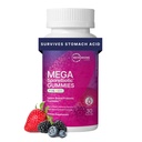 Microbiome Labs MegaSporeBioottiset lapset Probiootti - Spore Based Gummy Probiootit lapsille - Tukee Gut Health & Immuniteettia Bacillus Probiotic Blend - Berry Flavored (30 Gummies)