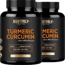 Kurkumaa, jossa on BioPerine Black Pepper ja 95% Curcuminoids - Korkea Imeytyminen Turmeerinen täydentää 1300mg Hearth Health - ei-GMO, Gluteeniton - 240 kapselia