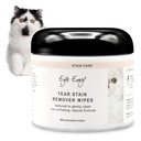 Eye Envy Tear Stain Pyyhkiä kissat. Teksturoitu hellästi puhdas, kohtelee syy Staining. 100% luonnollinen Formula. Suosittelevat persialaiset & eksoottiset kasvattajat, eläinlääkärit, Groomers. USA Made. 60 Cat Eye Wipes