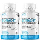 Nature's Fusions GlyNAC-ET NAC Supplement N-Acetyl Cysteine Etyyli Ester - 20x More Biosablet - Glysiini & N-asetyylikysteiini Etyyli Ester Anti-ikääntymisen täydennysosa, Boost Glutatione Pack 2-120 Count