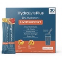 Hydralyte Liver Support + Electrolyte Mix maito Thistle, Turmeeric, Inkivääri, Prickly Pear, Vihreä teeuute Formuloitu nopea nesteytys (Variety Flavor, 30 Packets)