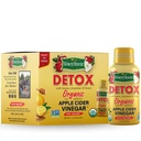 Valkoinen talo Detox Apple Siideri Viinietikka Shots, Raaka suodattamaton, Menossa (Detox, pakkaus 6)