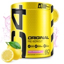Cellucor C4 Original Pre Treenout Powder Vaaleanpunainen sitruunaa C-vitamiinin immuunituki Sokeritonta Esiworkout energiaa miehille & naisille 150mg kofeiini + Beta Alanine + Creatiini 60 tarjoilua