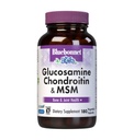 Bluebonnet Nutrition Glukosamiini Chondroitin Plus MSM, Glukosamiini, kondroitiinisulfaatti, C-vitamiini & OptiMSM, Bone & Joint Health, muu kuin GMO, gluteeniton, soijaton, maitoton, 180 kasviskapselia