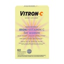 Vitron-C-rautalisä naisille, joilla on C-vitamiinia, Punaisten verisolujen tuotantoa ja immuunitukea varten, 60