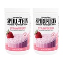 NaturesPlus SPIRU-TEIN, Mansikka - 1,2 lbs, 2 kpl pakkaus - Kasvisproteiini Shake - ei-GMO, kasvissyöjä, Gluteeniton - 32 Tarjoilu yhteensä