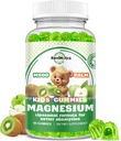 Liposomal Kids Magnesium Gummies- Magnesium Glycinate Gummies for Kids Supplement-w/Omega-3, B6-vitamiini, D3-tuki Rauhallinen stressinlievitys, luut, mieliala, vihreä omena ja kiivit Flavor, 60