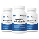 Fairhaven Health FertilAid miesten, MotilityBoost, ja Countboost Combo ... Hedelmällisyys lisäravinteet miesten ... Mies hedelmällisyys täydentää kanssa Conception hänelle prenatal vitamiini