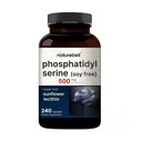 Ultra Strength Fosfatidylserine Supplement 500mg Per Serving, 240 kapselia Soijaton, Auringonkukkalesitiinistä johdettu ... tukee kognitiivista terveyttä ja aivotoimintaa