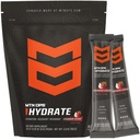 MTN OPS Hydrate Electrolytes Powder Drink Mix, 20 Single Single Serving On-Go Electrolyte Packia, joissa on yli 1000 mg electrolytes per Serving, Mansikkakookospähkinä