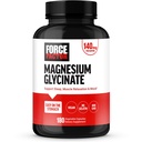 Force Factor Magnesium Glycinate, Magnesium Supplement for Women and Men to Sleep, Lihasten rentoutumista, ja mieliala, helppo vatsa, vegaaninen, 3-kuukautinen tarjonta, 180 kapselia