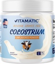 Naudan vitamaattinen kolostrum 30% IgG Powder - täydentää Gut Health, hiusten kasvua, kauneutta, lihasten Recovery, & Immuuni tuki - Helppo sekoittaa - 60 gram (30 tarjoilua, makuamaton)