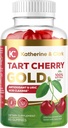 Katherine & Clark Tart Cherry Gold Montmorency Gummies - Tart Cherry Extract Gummies kanssa selleri siemen - edistää terve Uric Acid tasot tukea Joint Relief - Vegan Made in the USA - 60 Count