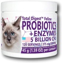 Total DigestTM Feline Probiootit ja Entsyymit, Kaikki luonnolliset digestiivinen järjestelmä ravintolisä Formula Kissojen (120 Servings)