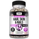Kaya Naturals hiusten iho kynsi kapselit Biotiini - Hiukset ja iho vitamiinit, D-vitamiini B-12 A Foolihappo tuki, hiusten tuki vitamiini täydentää hiukset ihon kynnet- 30 kreivi kapselit