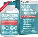 28-in-1 Quercetin kanssa bromelaiini täydentää päivittäin immuunipuolustus tuki - Quercetin kanssa C-vitamiini ja sinkki aikuisille Rikastettu D-vitamiini ja Elderberry (120ct)