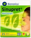 Sinupret Adult Strength Sinus + Immuuni tuki Kaikki luonnolliset, nopea toimivat kasviperäisten nenän ja immuniteetin Boost täydentää Verbena & Elder Flower - 25 tablettia