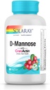 Solaray D-Mannose ja CranActin - 60 kasvissyöjäkapselia