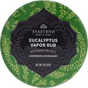 Svasthya Body & Mind Eucalyptus Vapor Rub - Avaa Nasal Passages & Kosteuttaa ihoa, Yskä, Stuffy Nenä & Congestion Relief, Olive Oil, Mehiläisvaha, Laventeli, Rosemary - Valmistettu Yhdysvalloissa, 2oz