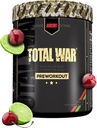 REDCON1 Total War Pre Treout, Cherry Lime - Beta Alanine + Citrulline Malate Vegan & Keto Friendly Preworkout miesten & naisten 320 mg kofeiini (50 tarjoilua)