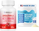 Urolithin A Supplement 1000 MG lihaksen vahvuus + Naudan Colostrum & Collagen Powder for Gut Health, Immunosupport, hiusten kasvu & kauneus täydentää