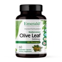 EMERALD LABS Mediterranean Olive Leaf 500mg - Gluteeniton, Vegaani Olive Leaf Extract - Tukee ihoa, Immuuni-ja sydänterveys - 60 kasviskapselit (yli 60 päivän toimitus)