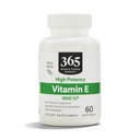 365 Whole Foods Market, E-vitamiini 1000 IU, 60