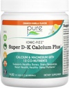Ionic Fizz Super D-K Calcium Plus Pure Essence - Extra magnesium, D3-vitamiini, K2-vitamiini - Orange vanilja - 14.82oz