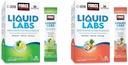 Bundle FORCE FACTOR Liquid Labs Electrolytes Powder, Hydraation Packets tehdä Electrolyte vettä vitamiineja, Minerals, ja antioksidantteja. Lemon-Lime Maku + Trooppiset hedelmät maku, 40 Stick Packs