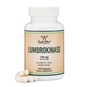 Lumbrokinaasi Entsyymien lisäravinteet - 120 kapselia (Max Activity 10 000 FU/Gram) 150 mg per annos (Ei täyteaineita, ei GMO:ita, Gluteenittomia) kardiovaskulaari- ja verenkierron tueksi