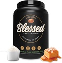Siunattu vegaaniproteiinijauhe - Kasvipohjainen proteiinijauhe Ateriankorvike Proteiini Shake, 23 g Pea Protein Powder, Dairy Free, Gluteeniton, soijaton, ei lisättyä sokeria, 30 tarjoilua (Salted Caramel)