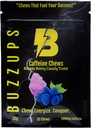 BuzzUps kofeiini Gummies ... 100mg kofeiini per Gummy, Buzzin Berry Flavor, Energy Boost for Sports, Gaming, Running, Pyöräily, Focus, Endurance Supplement (10 Gummies, 1 Pack)