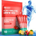 Sokeriton Elektrolyyttijauhe, jossa on luonnon makuja, 3X Rapid Hydration Packets with 10 Elektrolyytti & Vitamiineja, Liquid Daily IV, Ei-GMO, Gluteenittomat, Keto, Vegan, 16 Sticks, Mansikka