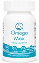 Omega Max - 60 Ct Enteric päällystetty, Ei Burp Fish Oil I Omega-3 EPA DHA täydennysosa I Sydän, Vision, aivot & Immuuni tuki, 2000mg / tarjoilu